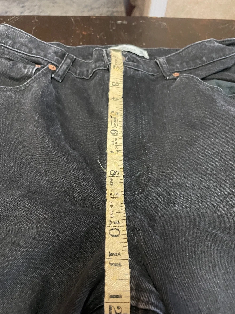 Abercrombie & Fitch 90’s  Relaxed Jean High Rise Front Slits Long Hem Size 30.